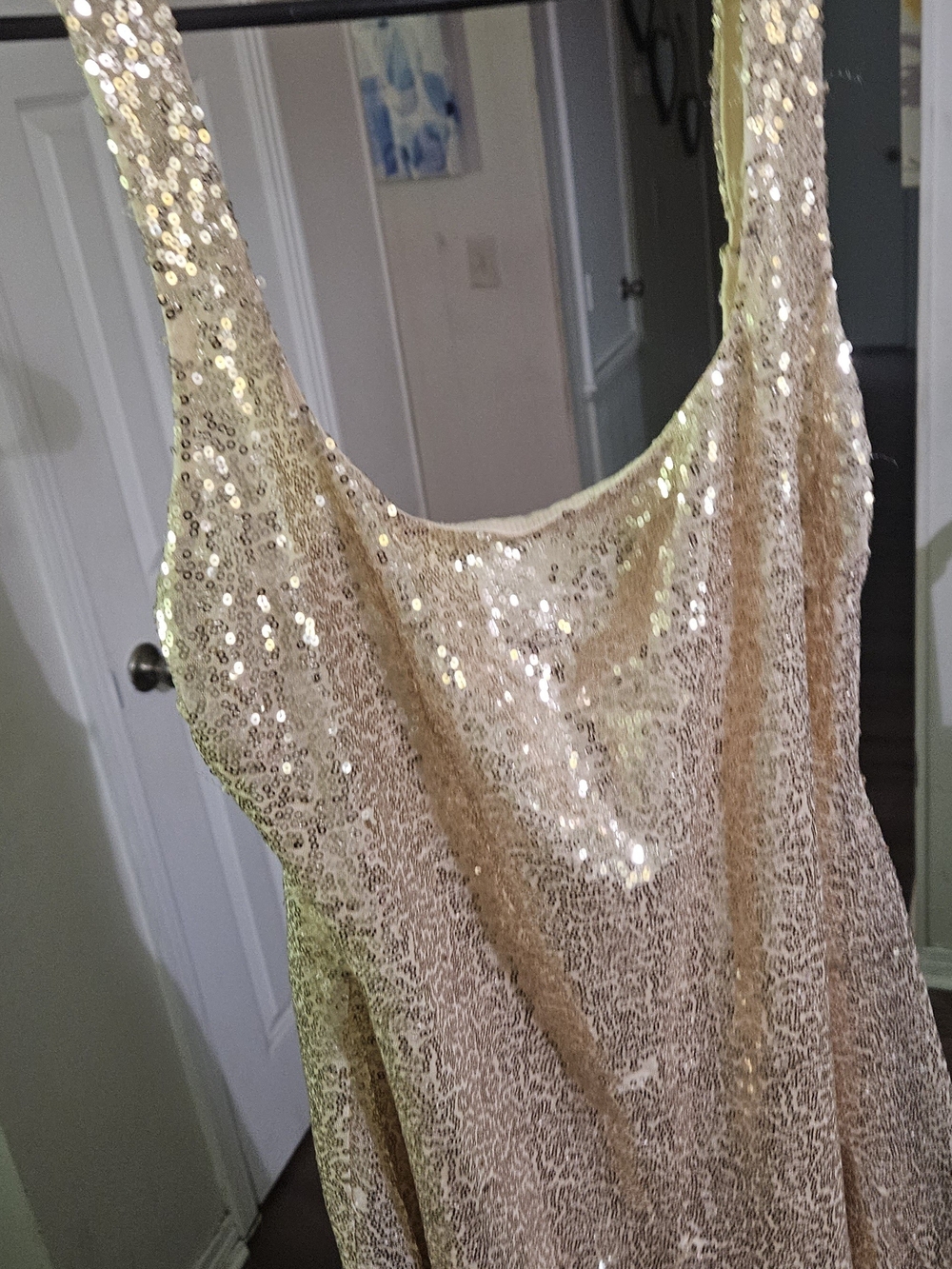 Lulu's Gold Sequin Dress